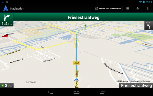 Google Navigation (route)
