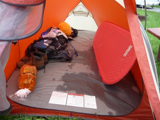 Washington - wet tent