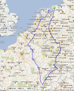 Euro Tour 2013 (suggested route 2012-02-19)